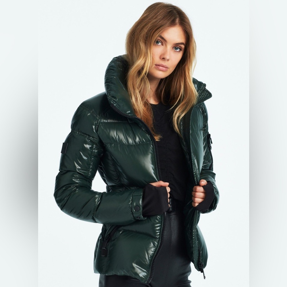 SAM. Freestyle Down Jacket in Spruce Green NWT Never Worn size small